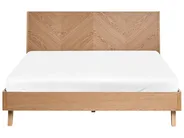 Bed WIZERNES 160 x 200 cm (EU King Size) Light Oak_979995
