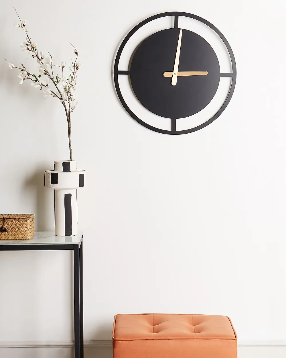 Wall Clock TRIENT Metal Black_1172142