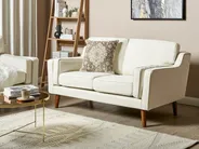 Sofa 2 Seater LOKKA Fabric Off-White_893703