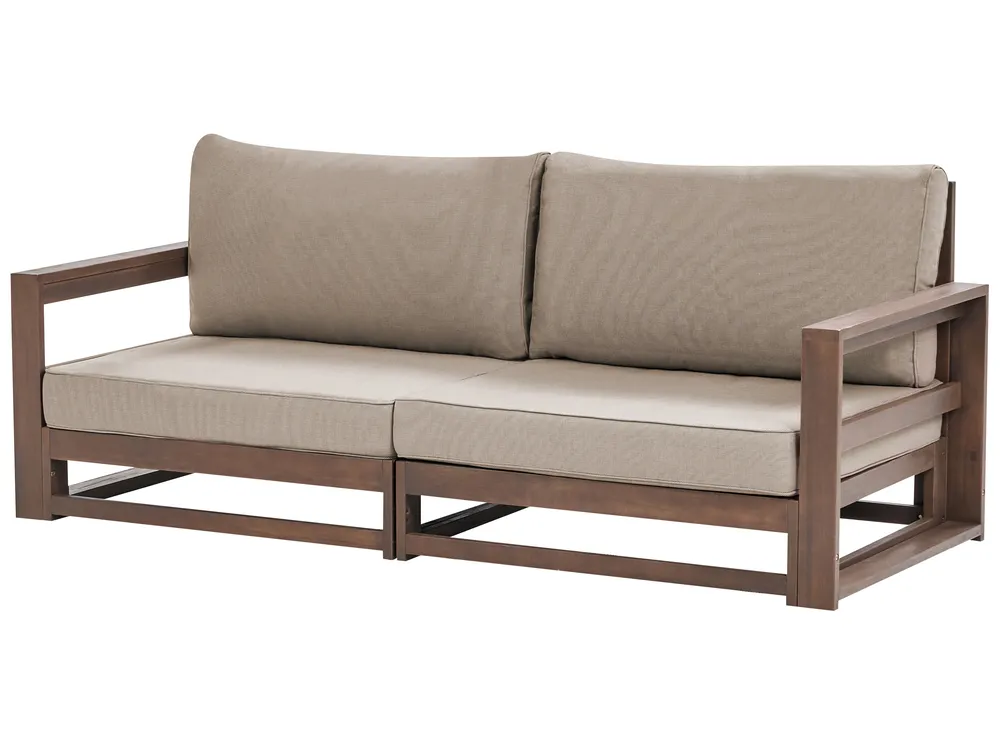 2-Sitzer TIMOR Holz Dunkelbraun