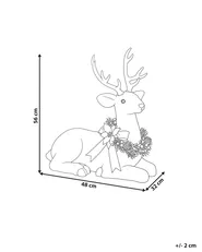 Christmas Decoration LISALMI 56 cm Reindeer White_1172503