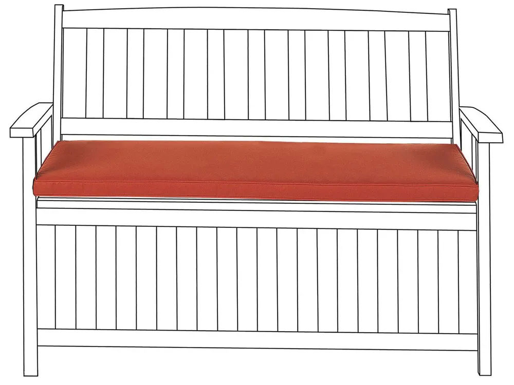 Bankauflage SOVANA 108 x 45 cm Dunkelrot