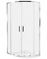 Duschkabine JUKATAN 90 x 90 x 185 cm Silber