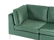 Modular Corner Sofa 4 Seater EVJA with Ottoman Velvet Green Right Hand_789618