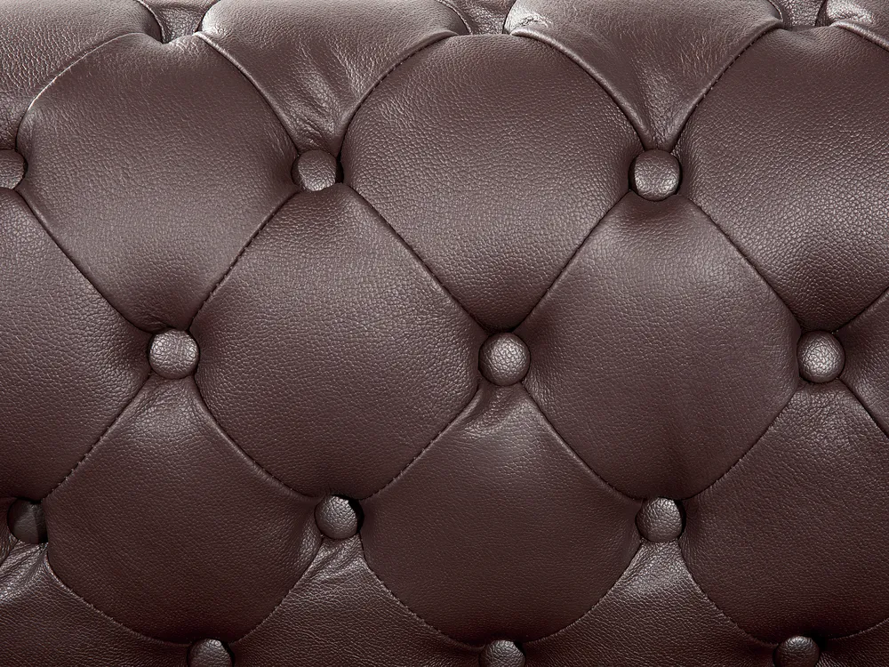 Sofa 3 Seater CHESTERFIELD Leather Brown_539764
