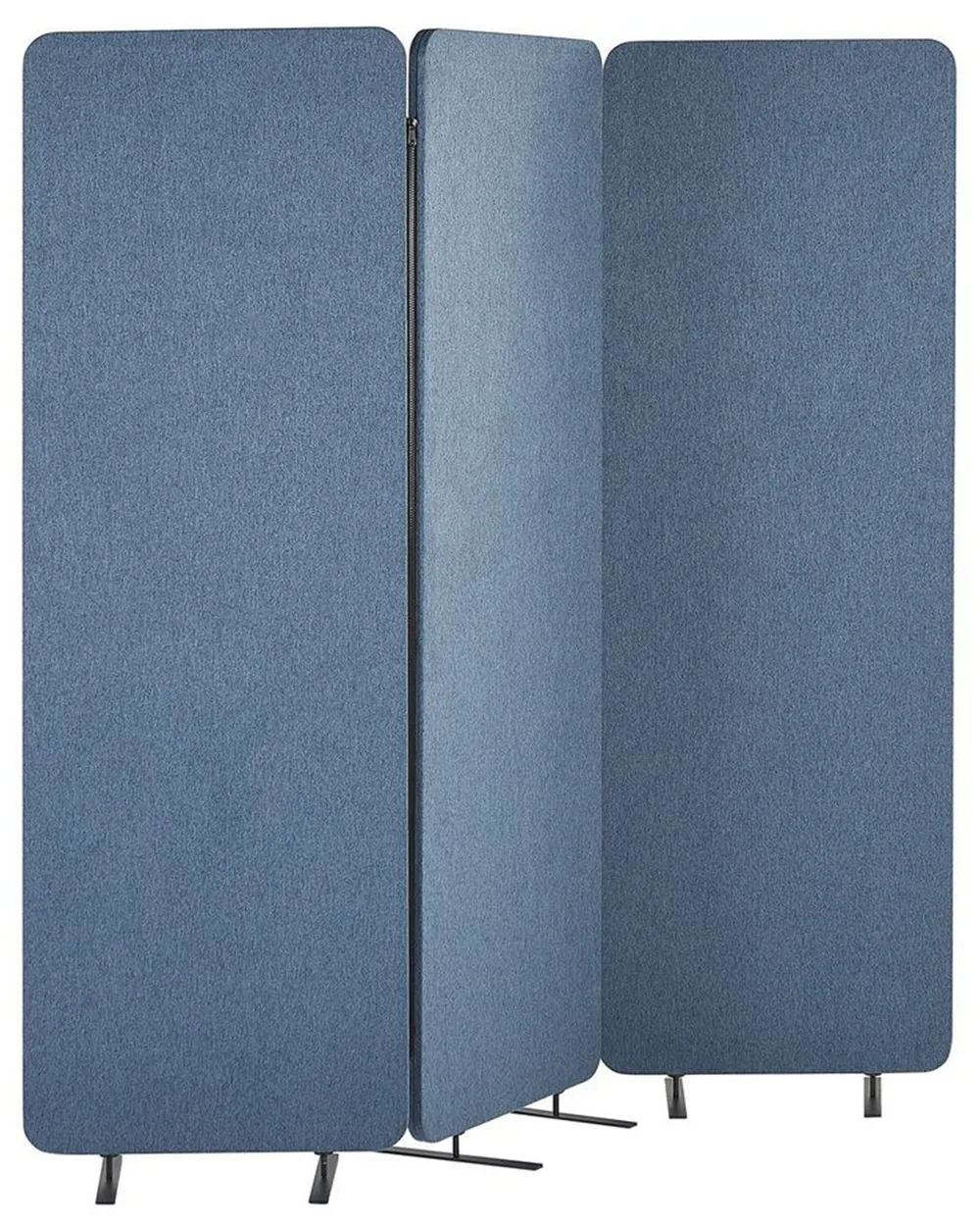Büro-Raumteiler STANDI 184 x 184 cm Blau_816422