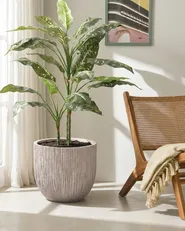 Blumenkübel HANYUE 42 cm Hellbeige_1049844
