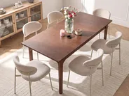 Ausziehbarer Esstisch DELMAS Dunkle Esche 160/200 cm 90 cm_1101101