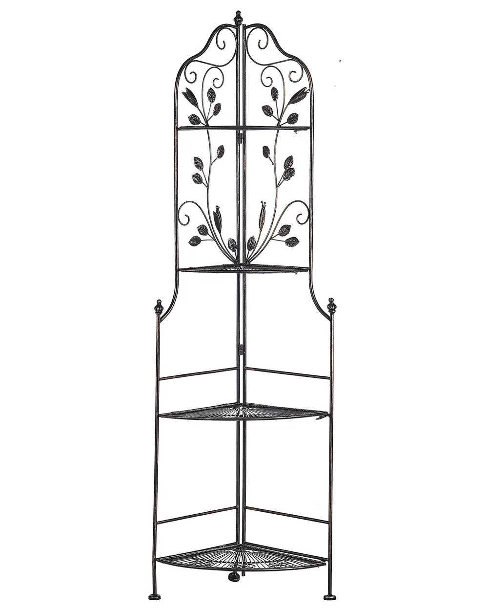 Eckregal SIDERNO 35 cm 158 cm Metall Schwarz