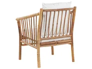 Lounge Set mit Tisch 4-Sitzer MAGGIORE Bambus Hellbraun_835831