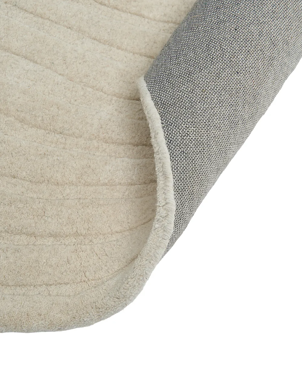 Vloerkleed ANKARAE Beige ø 160 cm Wol_1131659