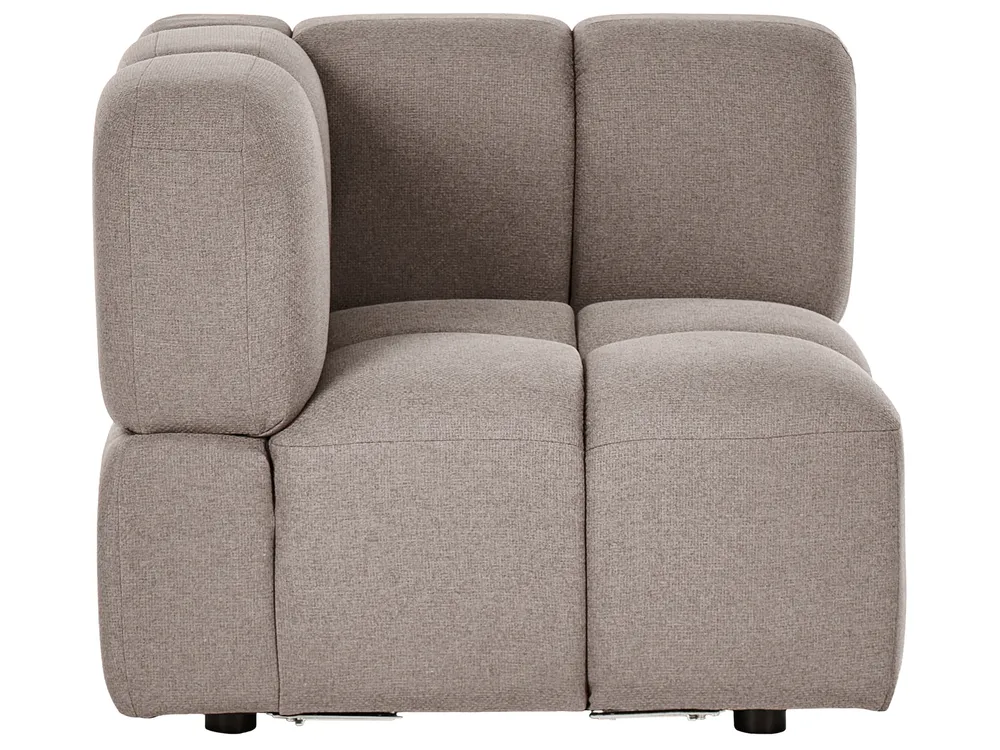 Modul Ecksofa 4-Sitzer MAKSABERG Stoff Taupe linksseitig_1136468