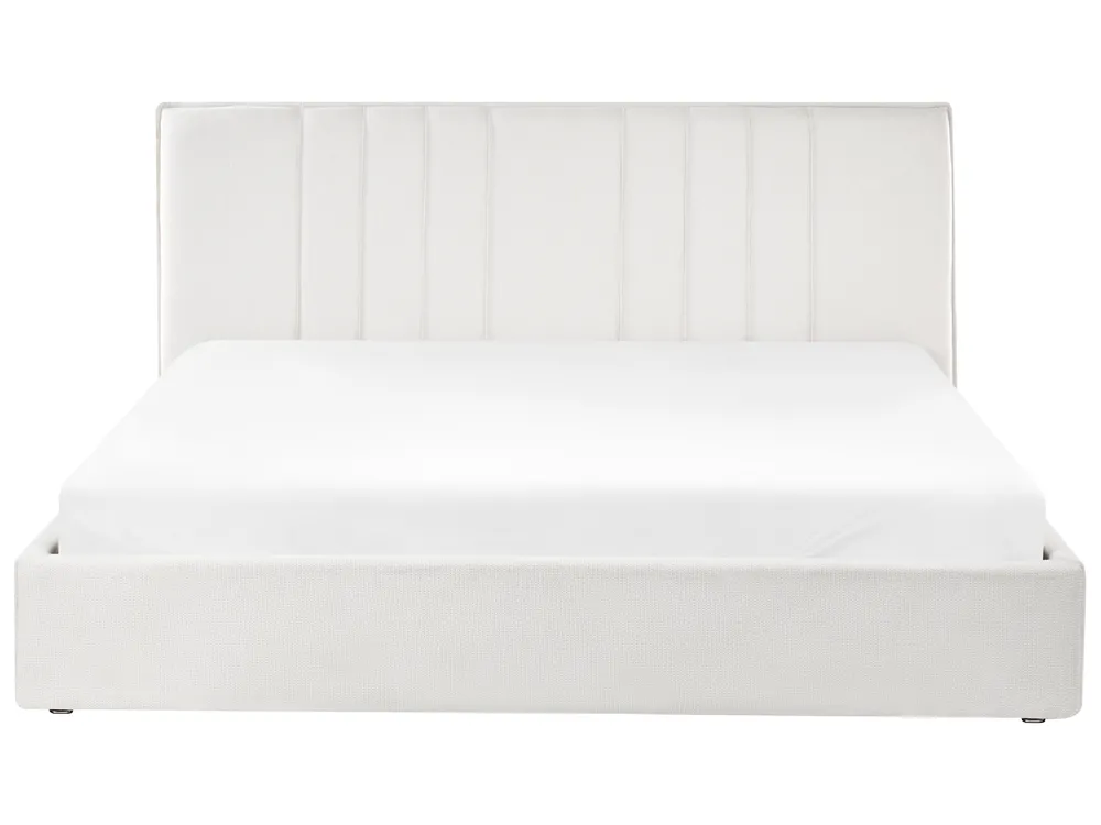Ottoman Bed TARASCON Fabric Light Beige 180 x 200 cm (EU Super King)_1021210