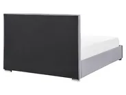 Ottoman Bed ROUEN Velvet Dark Grey 160 x 200 cm (EU King Size)_843810