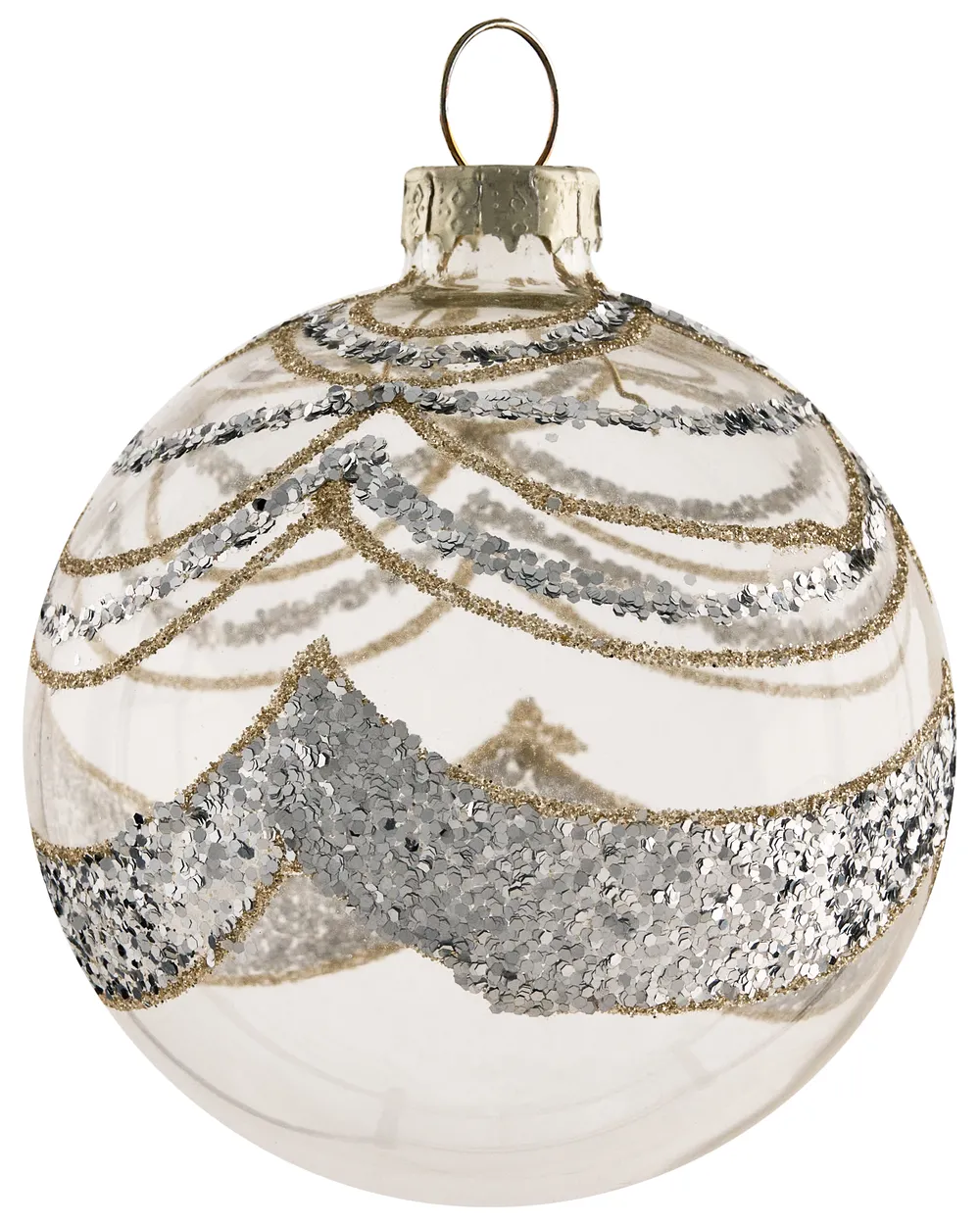 Set of 35 Baubles BLING Glass Gold_1028321
