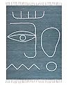 Outdoorteppich YAVU Blau 140 x 200 cm