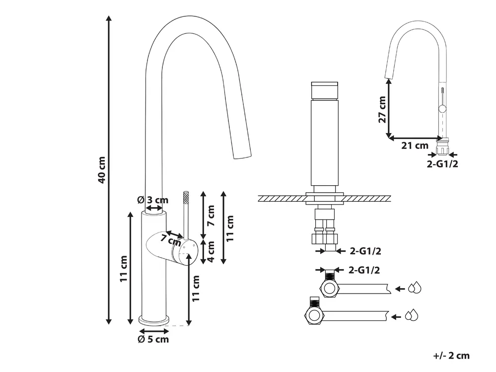 Kitchen Tap KONASHEN Silver_1095947