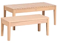 Garden Lounge Set with Table 3 Seater TALLA Acacia Wood Light Brown_1153656