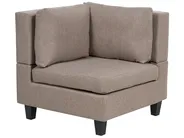 Modular U-Shape Sofa 5 Seater UNSTAD Fabric Brown_891282