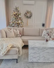 Artificial Snowy Christmas Tree BASSIE 210 cm White_842868
