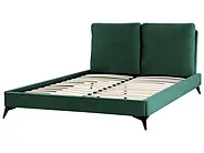 Bed Velvet MELLE 140 x 200 cm (EU Double) Emerald Green_829911
