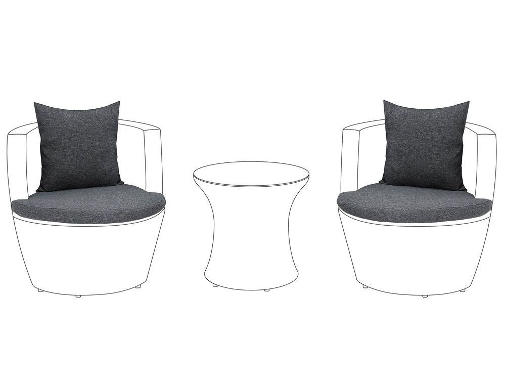 Outdoor Cushion Cover Set CAPRI Grey