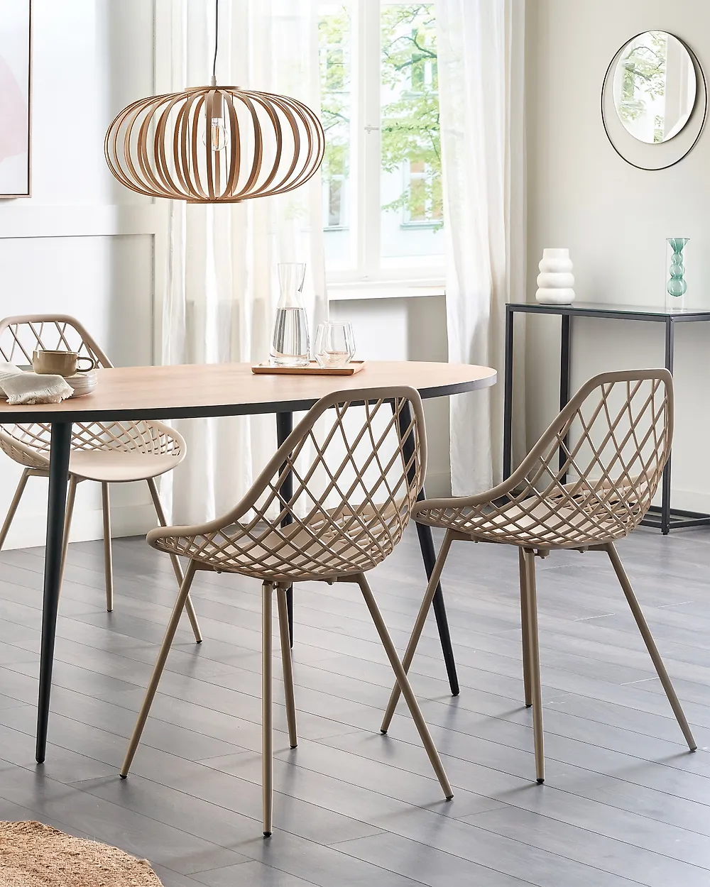 Esszimmerstuhl 2er Set CANTON Beige