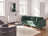 Modular Sofa 3 Seater EVJA Velvet Green_789414