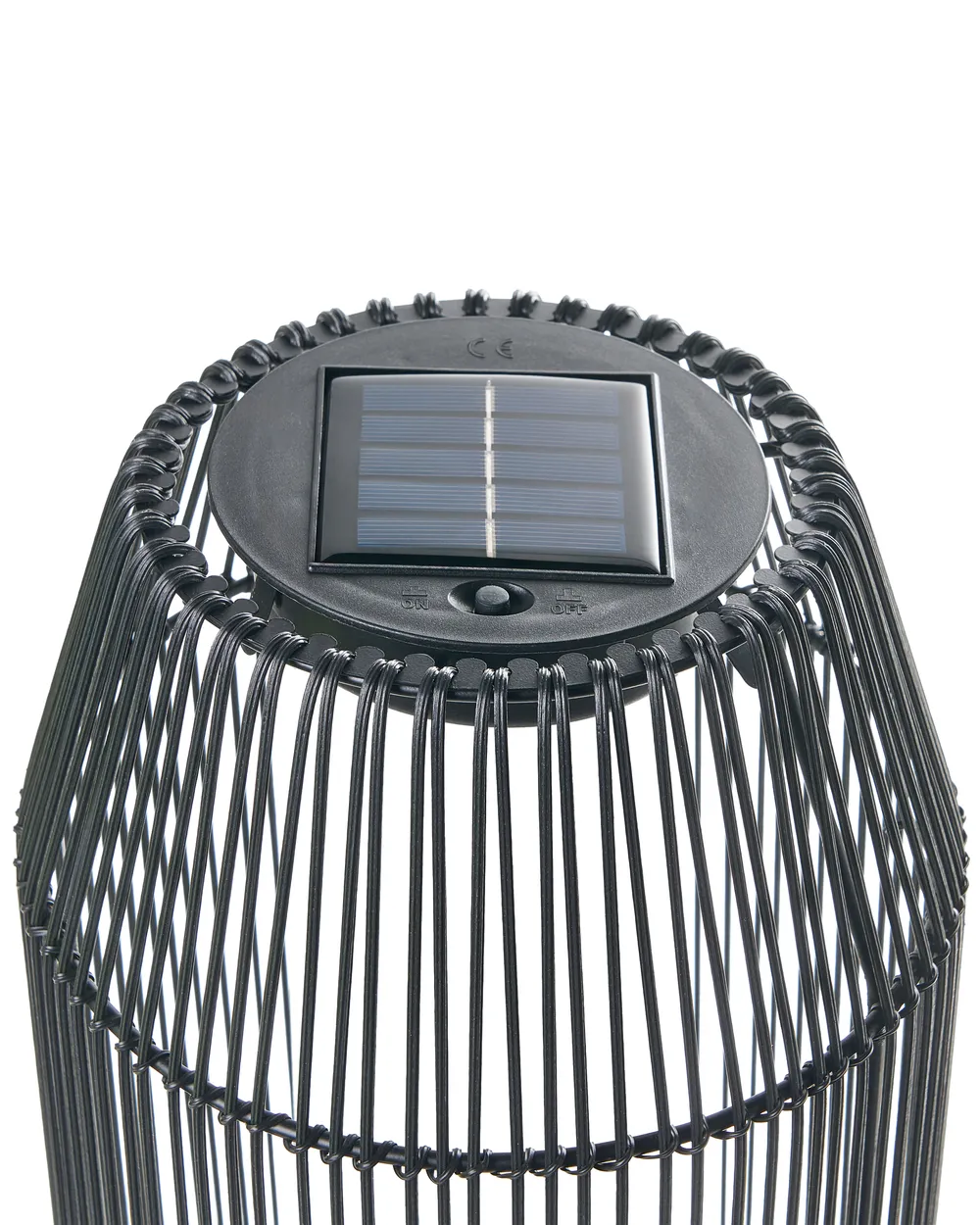 Solarbetriebene Laterne DONGWE 70 cm Schwarz_1042976