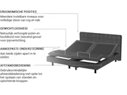Verstelbaar bed Stof DUKE 160 x 200 cm Donkergrijs_771735