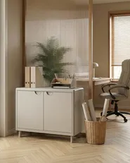 Sideboard mit 2 Türen KORVO Hellbeige_1060824