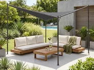 Pavillon AVENTINE 300 cm 300 cm Metall Dunkelgrau_1054254