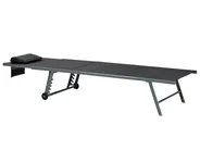 Gartenliege 2er Set SORONI mit Relaxfunktion Metall Schwarz_1014187