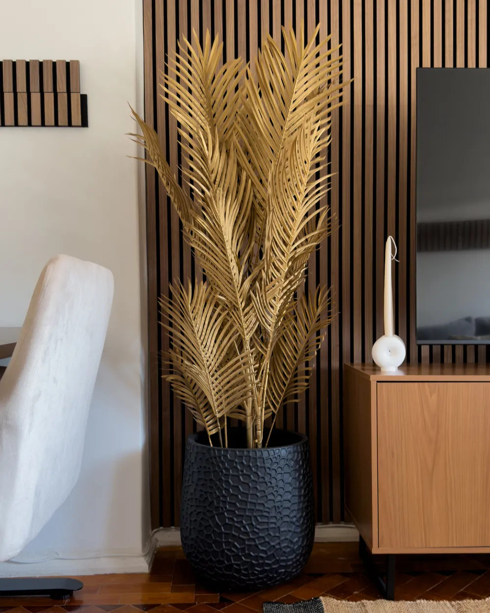 Kunstpflanze ARECA PALM 160 cm Gold - Beliani.de