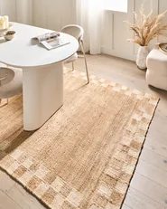 Rug BEED Light Beige 160 x 230 cm Jute_1040207