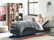 Nastavljiva postelja brez vzglavja Blago DUKE 80 x 200 cm Temno siva_951783