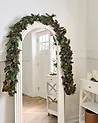 Weihnachtsgirlande LED WHITEHORN 270 cm Dunkelgrün