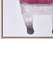 Canvas CAMPLI 63 x 99 cm Animal Motif Grey_891218