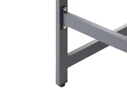 Outdoor Kitchen Set with Sink ORTISEI Graphite Grey Metal_934837