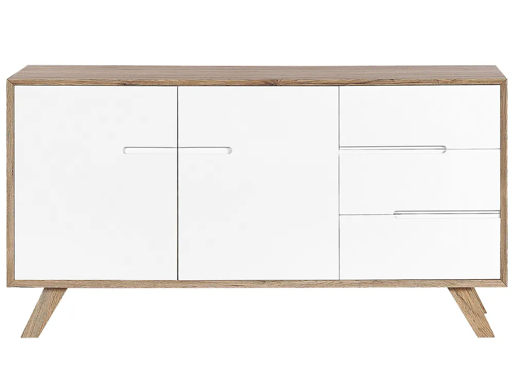 Sideboard mit 2 Türen FORESTER Braun / Weiß_797688