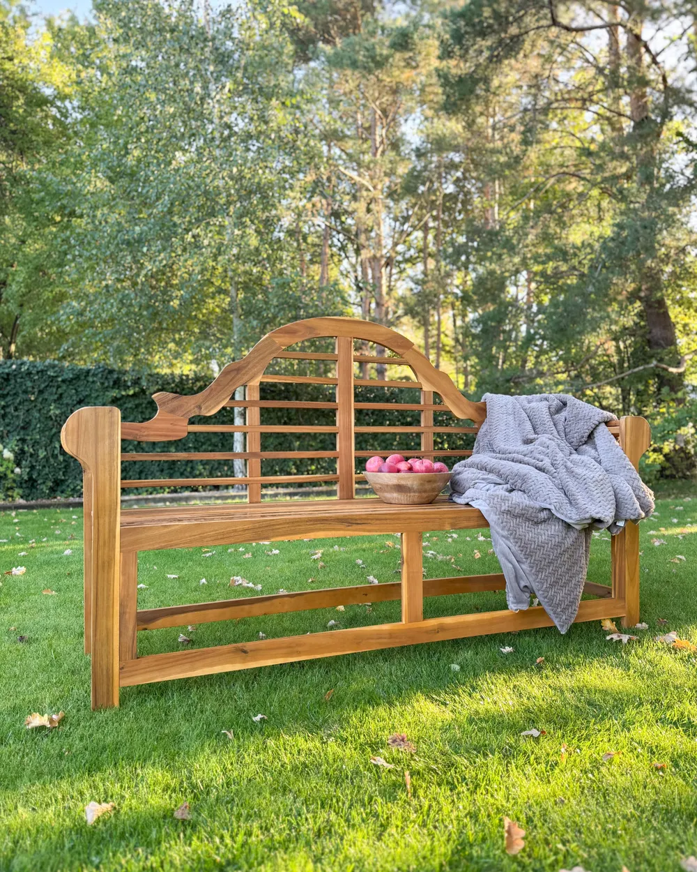 Gartenbank MARLBORO 180 cm Akazienholz Hellbraun_1022684
