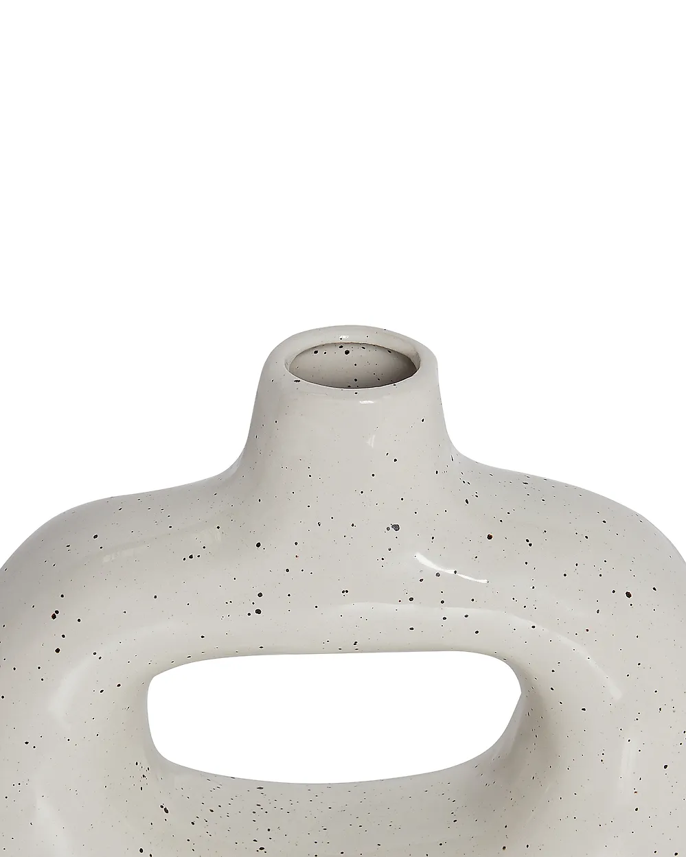 Flower Vase MOONEYE 19 cm Stoneware Off-White_935234