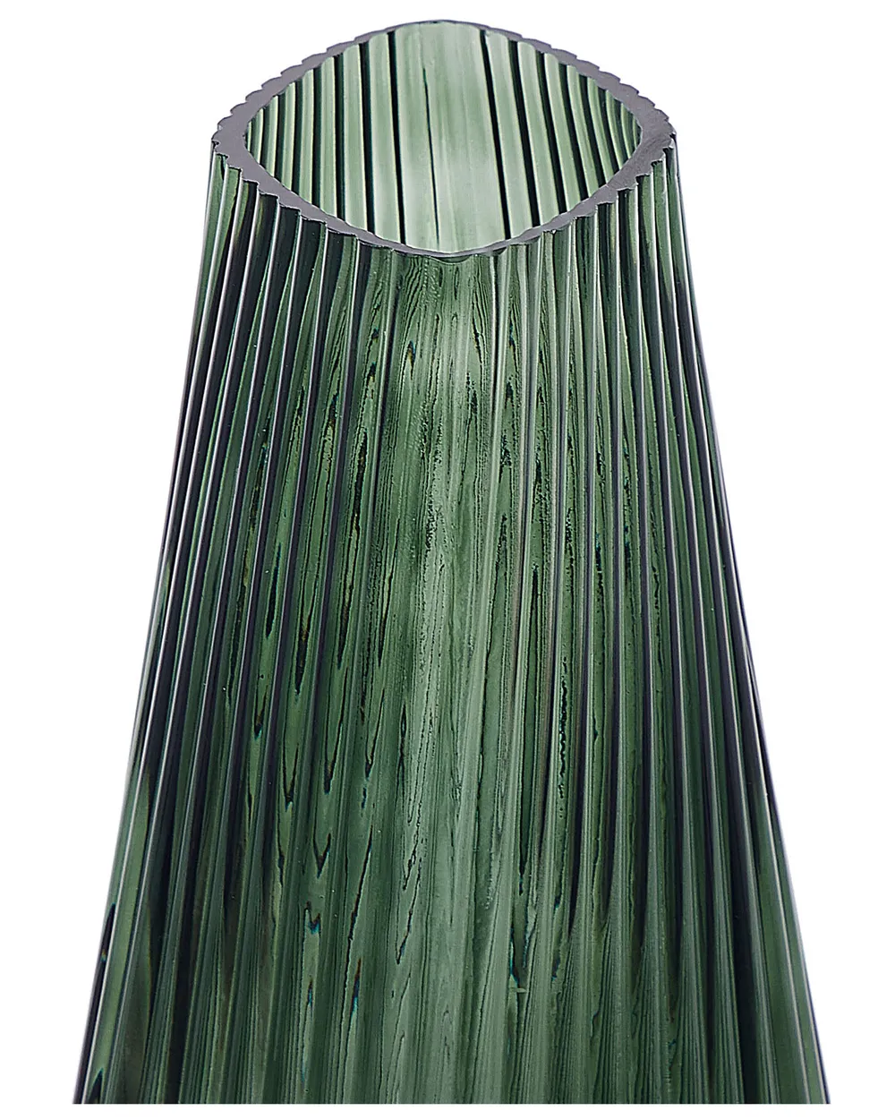 Blumenvase MARPISSA 26 cm Glas Dunkelgrün_838295