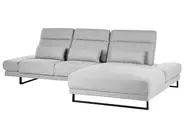 Ecksofa 4-Sitzer IKAST Stoff Hellgrau linksseitig_959801