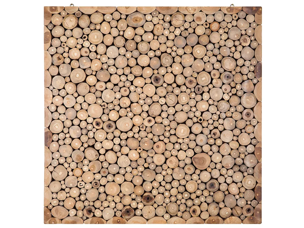 Wandobjekt TWIG Teakholz 85 cm Hellbraun
