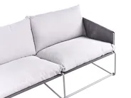 Gartensofa 2-Sitzer PONTE Metall Grau_1013568