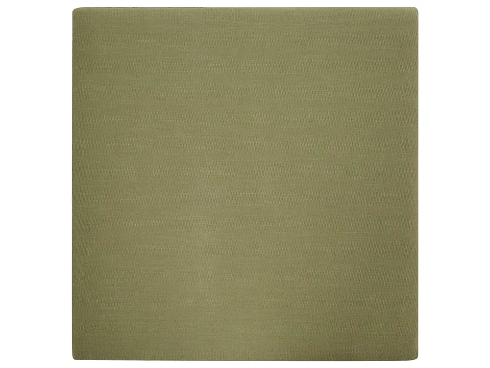 Lounge Set mit Tisch 4-Sitzer CREMONA Akazienholz Dunkelbraun / Grün linksseitig_1099788