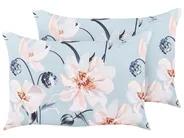 Gartenkissen 2er Set APRICALE Blumenmuster 40 x 60 cm Blau_880960