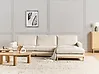 Ecksofa SIGGARD Cord Hellbeige linksseitig
