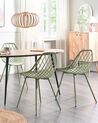 Set van 2 eetkamerstoelen CANTON Groen